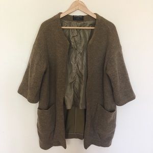 Vintage drop 3/4 sleeve lined cardigan